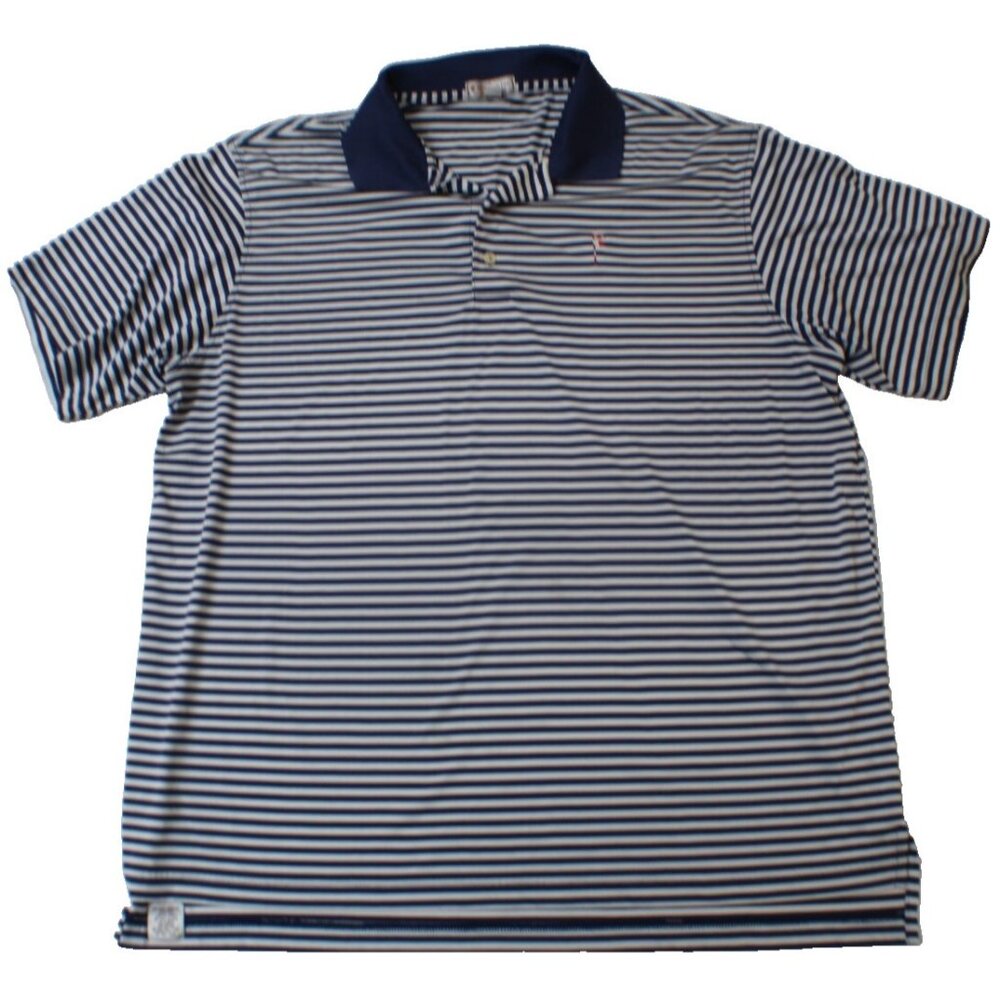 Peter Millar Summer Comfort Men's Embroidered Flag Polo Shirt Size XL
